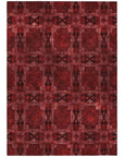Addison Rugs Panel Red Washable Indoor-Outdoor Rug