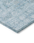 Addison Rugs Parallel Bands Blue Washable Indoor-Outdoor Rug
