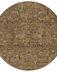 Addison Rugs Parallel Bands Brown Washable Indoor-Outdoor Rug