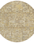 Addison Rugs Parallel Bands Gold Washable Indoor-Outdoor Rug