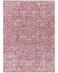 Addison Rugs Parallel Bands Pink Washable Indoor-Outdoor Rug