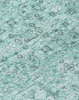 Addison Rugs Parallel Bands Teal Washable Indoor-Outdoor Rug