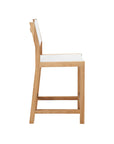 HiTeak Pearl Teak Outdoor Counter Height Stool
