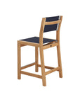 Pearl Teak Patio Counter Height Dining Set 7PC-Outdoor Dining Sets-HiTeak-LOOMLAN