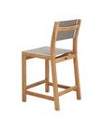 Pearl Teak Patio Counter Height Dining Set 7PC-Outdoor Dining Sets-HiTeak-LOOMLAN
