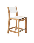 Pearl Teak Patio Counter Height Dining Set 7PC-Outdoor Dining Sets-HiTeak-LOOMLAN