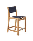 Pearl Teak Patio Counter Height Dining Set 7PC-Outdoor Dining Sets-HiTeak-LOOMLAN