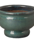 Emissary Pedestal Bowl Looked Outdoor Planter