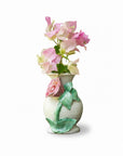 Pink Rose Design Ceramic Outdoor Vase