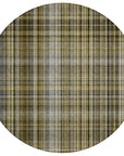 Addison Rugs Plaid Brown Washable Indoor-Outdoor Rug