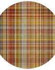 Addison Rugs Plaid Paprika Washable Indoor-Outdoor Rug