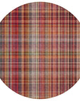 Addison Rugs Plaid Red Washable Indoor-Outdoor Rug