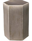 Jamie Young Porto Ceramic Hexagon Outdoor Side Table