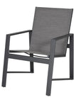 Prism Aluminum Sling Dining Set Table Seats 6-Outdoor Dining Sets-Castelle-LOOMLAN