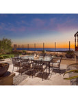 Sunset West Provence Glass Top Outdoor Dining Table