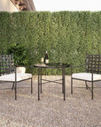 Sunset West Provence Iron Round Outdoor Bistro Table 2PC