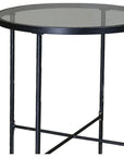Provence Iron Round Outdoor Pub Table-Outdoor Counter Tables-Sunset West-LOOMLAN
