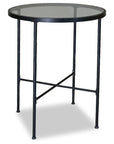 Provence Iron Round Outdoor Pub Table-Outdoor Counter Tables-Sunset West-LOOMLAN