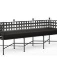 Provence Sunbrella Outdoor Bench-Outdoor Benches-Sunset West-Spectrum Carbon-LOOMLAN