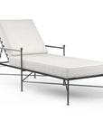 Provence Sunbrella Outdoor Lounge Chaise-Outdoor Chaises-Sunset West-Canvas Flax-LOOMLAN