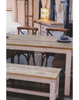 LH Home Provence Wood Brown Bench