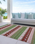Addison Rugs Quaara Green Washable Indoor-Outdoor Rug