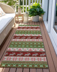Addison Rugs Quaara Green Washable Indoor-Outdoor Rug