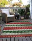 Addison Rugs Quaara Red Washable Indoor-Outdoor Rug