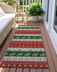 Addison Rugs Quaara Red Washable Indoor-Outdoor Rug