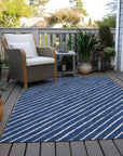 Addison Rugs Quaaris Blue Washable Indoor-Outdoor Rug