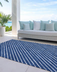 Addison Rugs Quaaris Blue Washable Indoor-Outdoor Rug