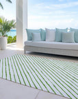 Addison Rugs Quaaris Green Washable Indoor-Outdoor Rug