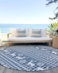 Addison Rugs Quaas Blue Washable Indoor-Outdoor Rug