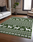 Addison Rugs Quaas Cactus Washable Indoor-Outdoor Rug