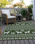 Addison Rugs Quaas Cactus Washable Indoor-Outdoor Rug