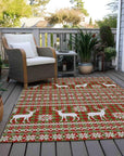 Addison Rugs Quaas Fern Washable Indoor-Outdoor Rug