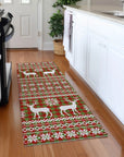 Addison Rugs Quaas Fern Washable Indoor-Outdoor Rug