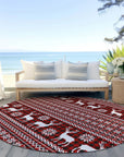 Addison Rugs Quaas Red Washable Indoor-Outdoor Rug