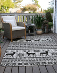 Addison Rugs Quaion Gray Washable Indoor-Outdoor Rug