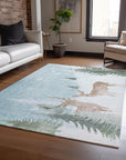 Addison Rugs Quaira Blue Washable Indoor-Outdoor Rug