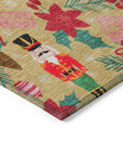 Addison Rugs Quaius Gold Washable Indoor-Outdoor Rug