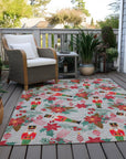 Addison Rugs Quaius Gray Washable Indoor-Outdoor Rug