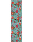 Addison Rugs Quaius Teal Washable Indoor-Outdoor Rug