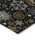 Addison Rugs Quaon Black Washable Indoor-Outdoor Rug