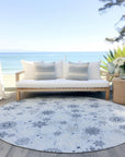 Addison Rugs Quaon Blue Washable Indoor-Outdoor Rug