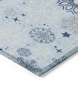 Addison Rugs Quaon Blue Washable Indoor-Outdoor Rug
