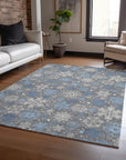 Addison Rugs Quaon Gray Washable Indoor-Outdoor Rug