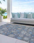 Addison Rugs Quaon Gray Washable Indoor-Outdoor Rug