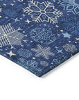 Addison Rugs Quaon Navy Washable Indoor-Outdoor Rug