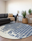 Addison Rugs Quaora Blue Washable Indoor-Outdoor Rug